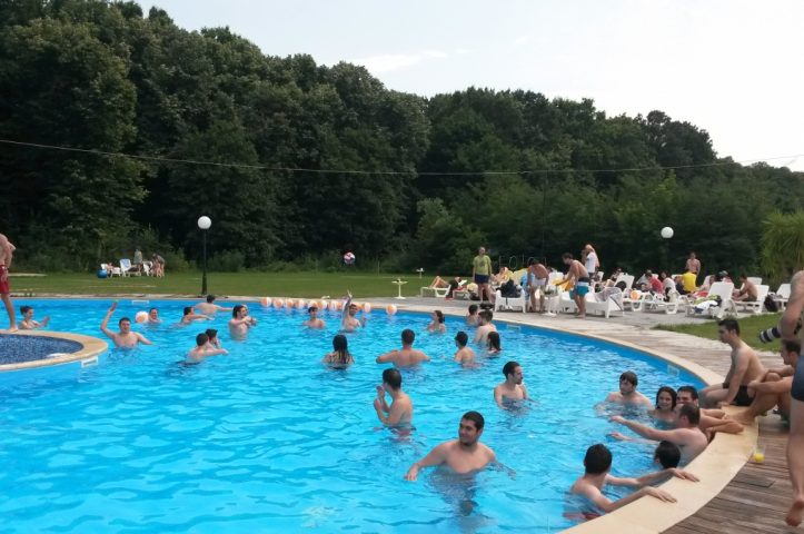 corporate pool party in natura